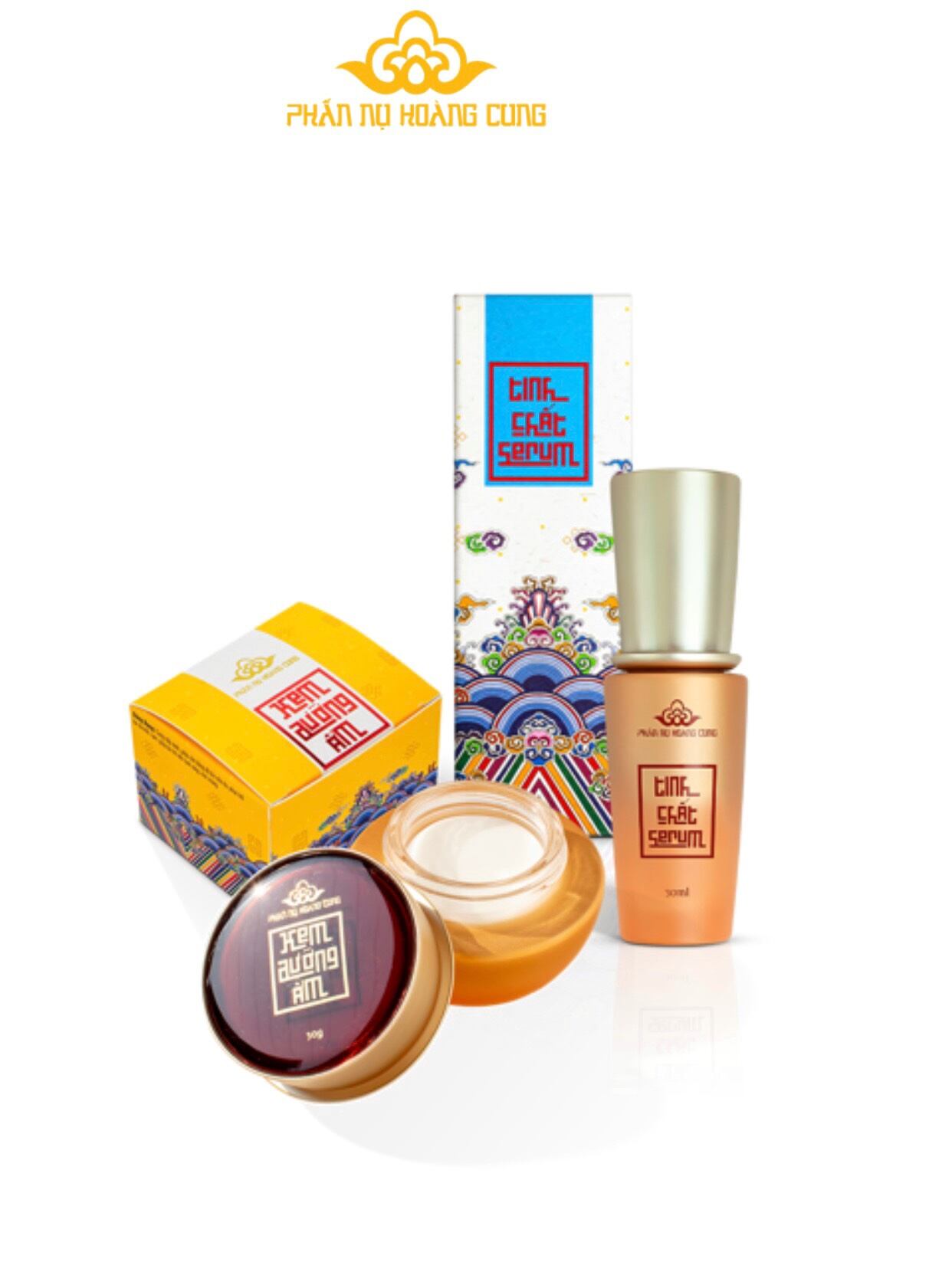 Combo Serum và Kem dưỡng ẩm_ Phấn Nụ Hoàng Cung