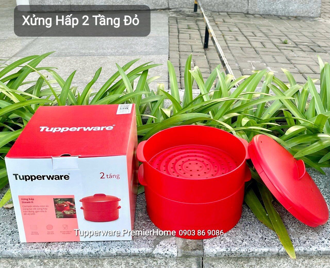 Xửng hấp 2 Tầng Steam It TUPPERWARE