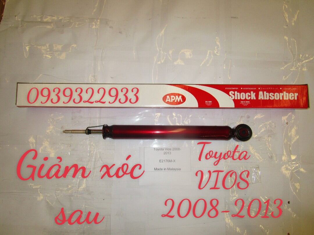 Giảm xóc sau toyota vios 2008 - 2013 .hàng nhập apm - malaysia.e2176m-x.giá bán 1 cây