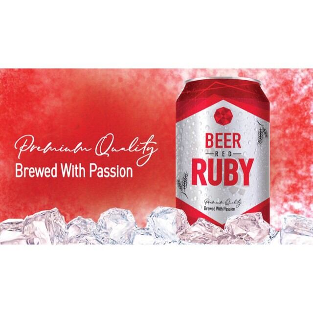 Bia RED Ruby thùng 24lon x 330ml