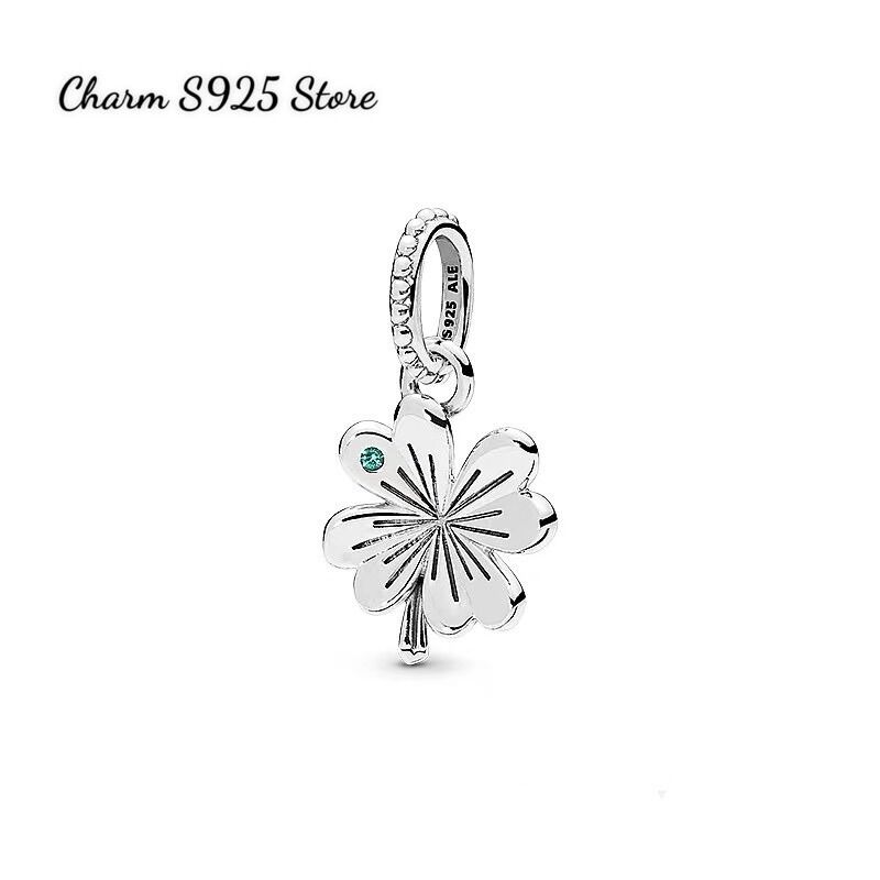 PAN ALE CHARM TREO CỎ 4 LÁ BẠC S925 CAO CẤP