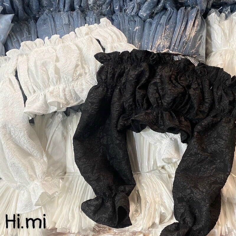 Áo trễ vai tay bồng xinh b5