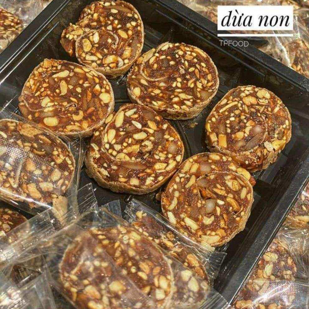 Kẹo chuối tươi cuộn dừa non 500g