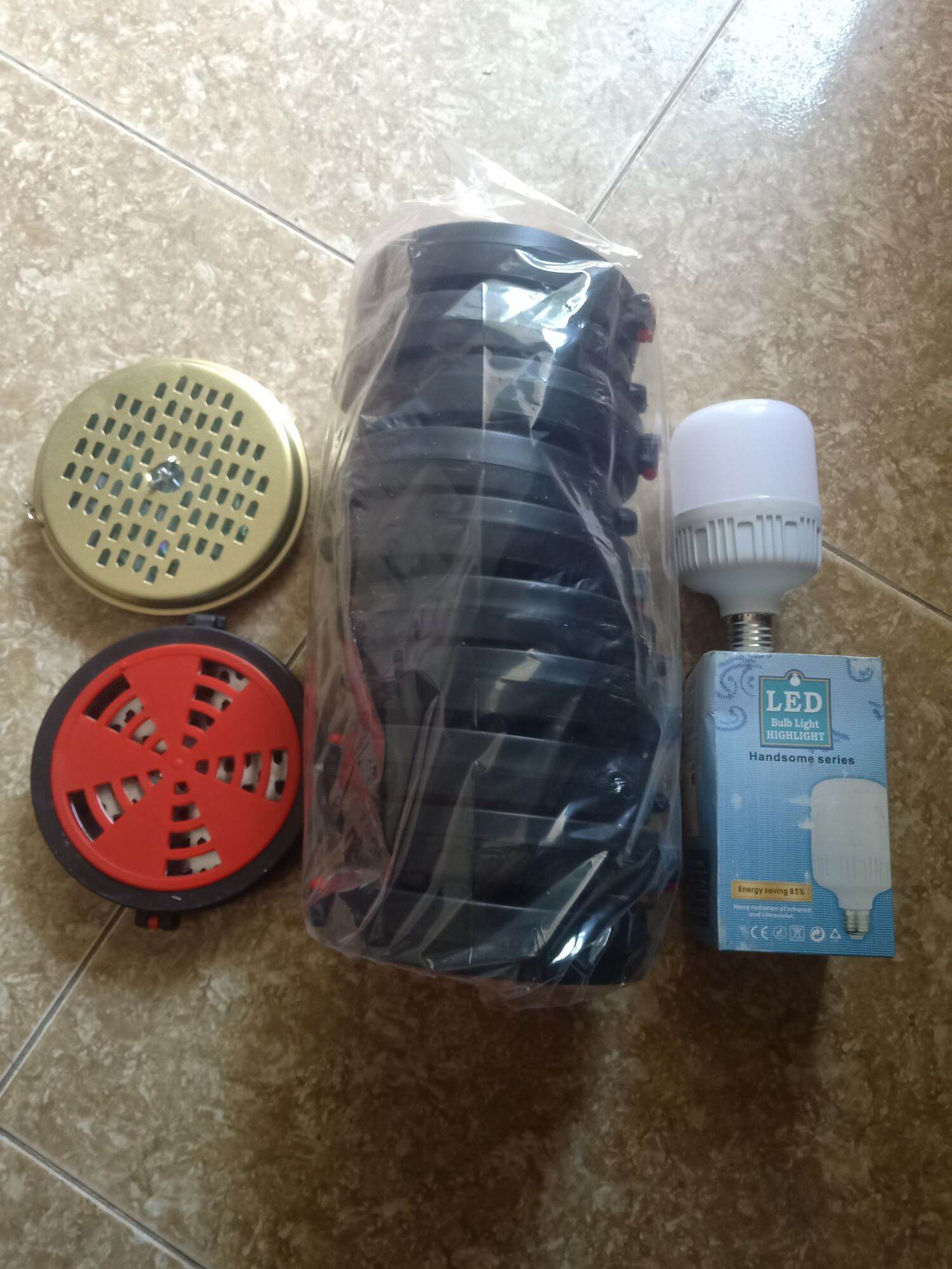 Khay đựng nhang muỗi, có 10 cái tặng một bóng đèn led