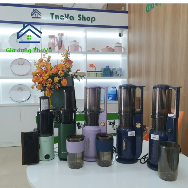 Máy ép chậm mokkom / deawoo / memorit siêu kiệt bã cực gọn nhẹ - lelai shop bh 6 tháng