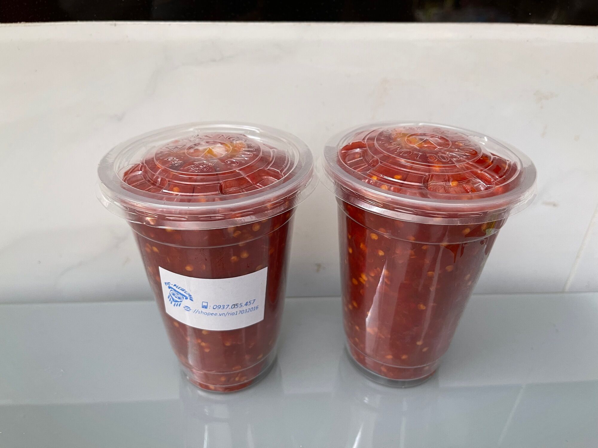 500gr tương ớt muối xay nhà làm