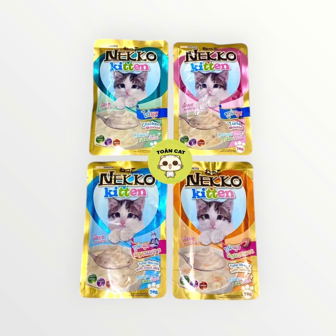 [HCM]Thức ăn Pate Nekko cho mèo gói 70gam