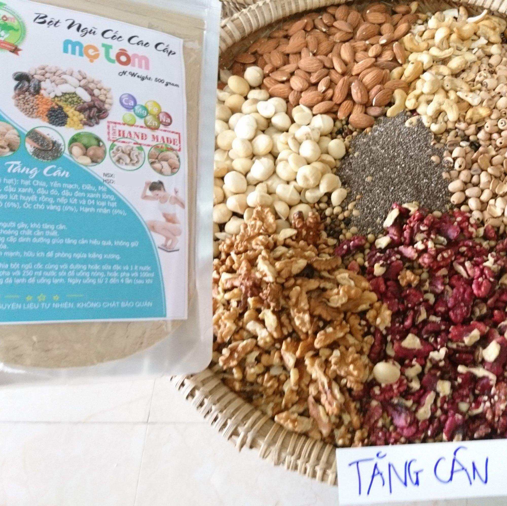 BỘT NGŨ CỐC TĂNG CÂN GIÚP TĂNG CÂN CHO NGƯỜI GẦY GỒM 17 LOẠI HẠT DINH DƯỠNG shop vothithu90