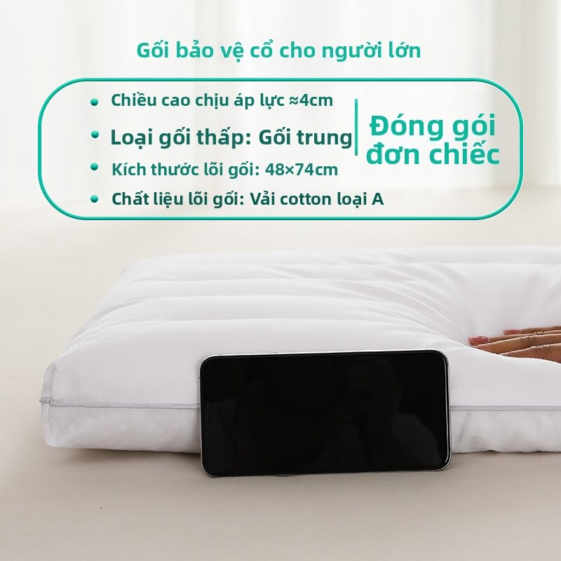 YELV | Gối Mỏng Công thái Học cho Trẻ Sơ Sinh và Trẻ Em Bông Mềm