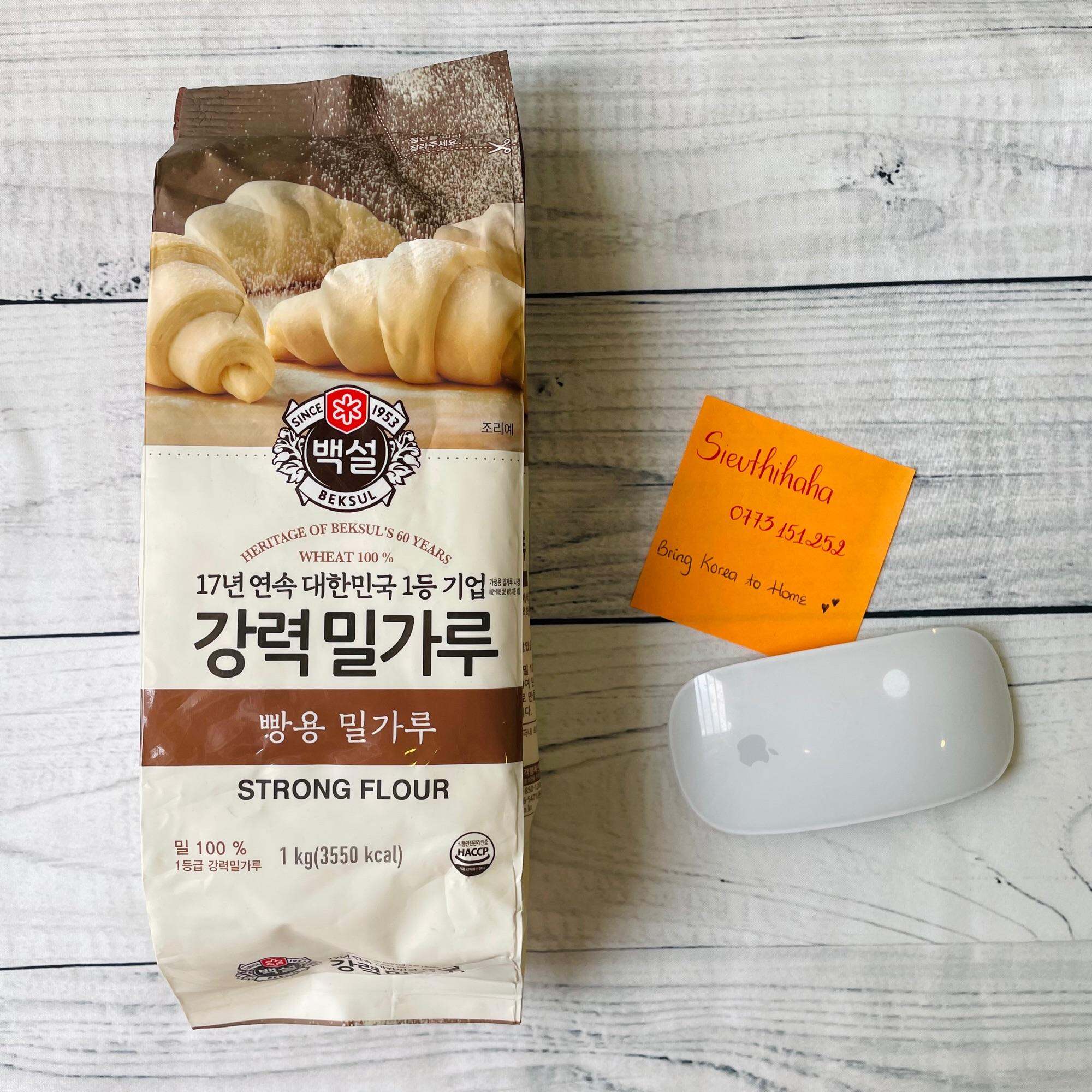 Bột mì làm bánh mì Hàn Quốc STRONG FLOUR 1kg - 강력분 Bột số 13