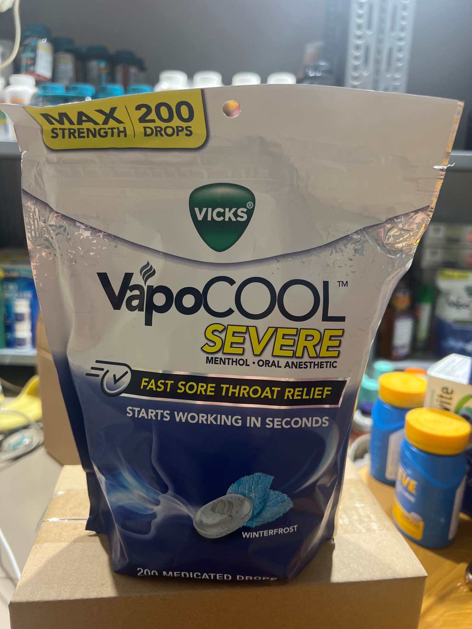 [Hàng Mỹ] Kẹo ngậm Vicks VapoCOOL 200v