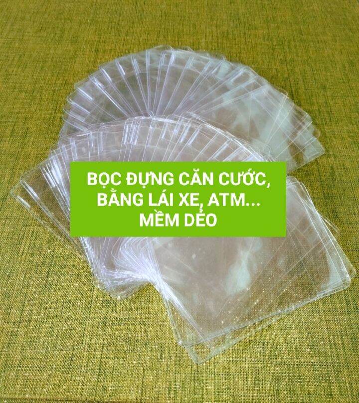 SÉT 30 CÁI BỌC ĐỰNG CĂN CƯỚC, BẰNG LÁI XE, ATM...