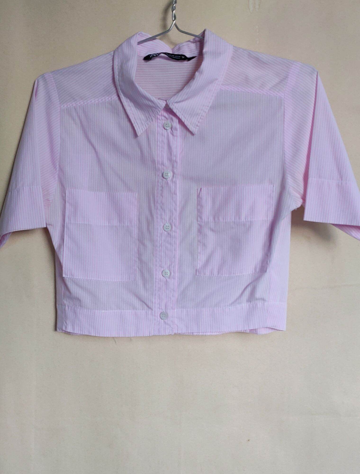 Áo Sơ mi Lửng Zara Auth sz XS, new 99%