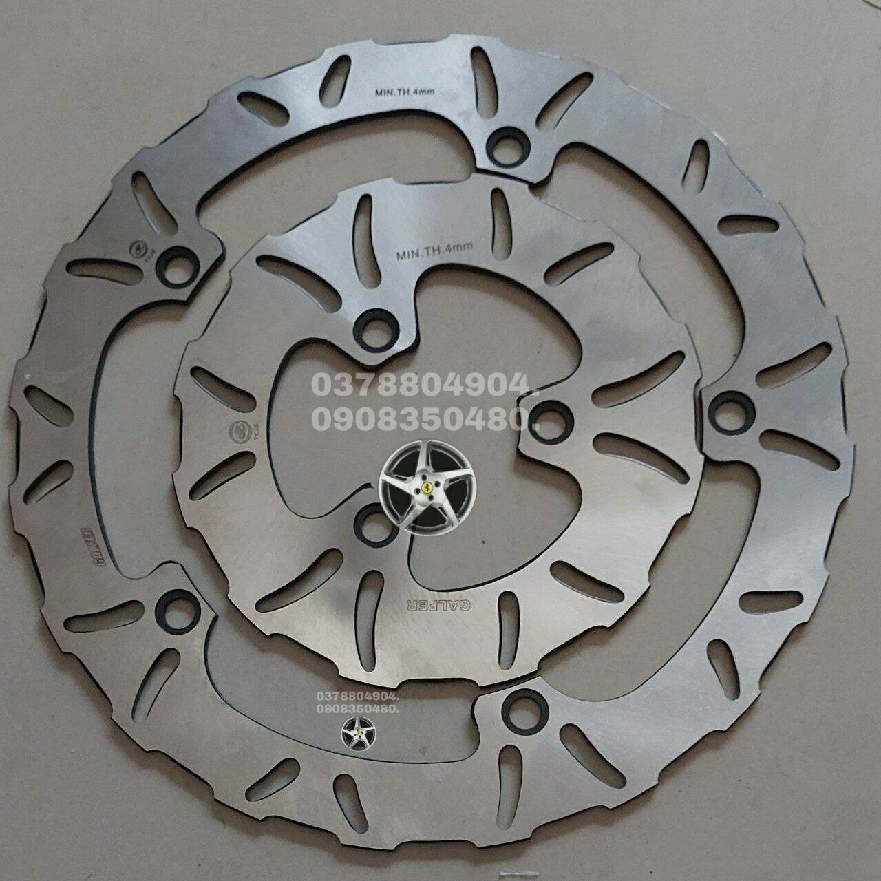 đĩa trước sau dành cho xe RAIDER SATRIA( mẫu ngẫu nhiên nhiên, )