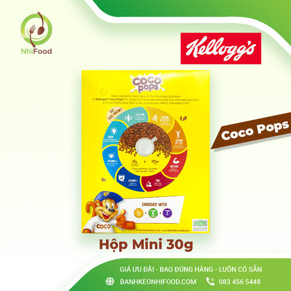 Ngũ Cốc Ăn Sáng Kellogg's Cho Bé, Hộp Mini 30g