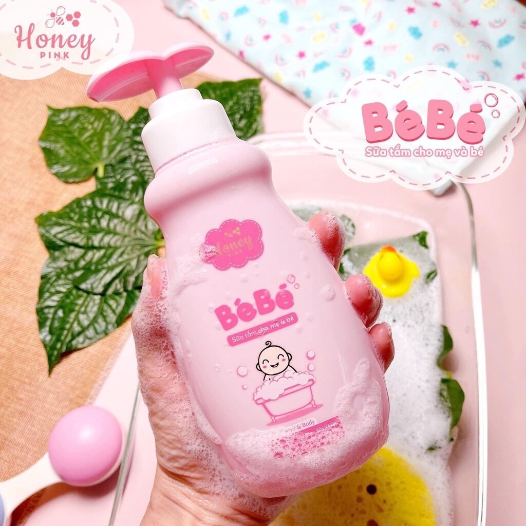 Sữa tắm và gội cho bé Honey Pink 300ml New