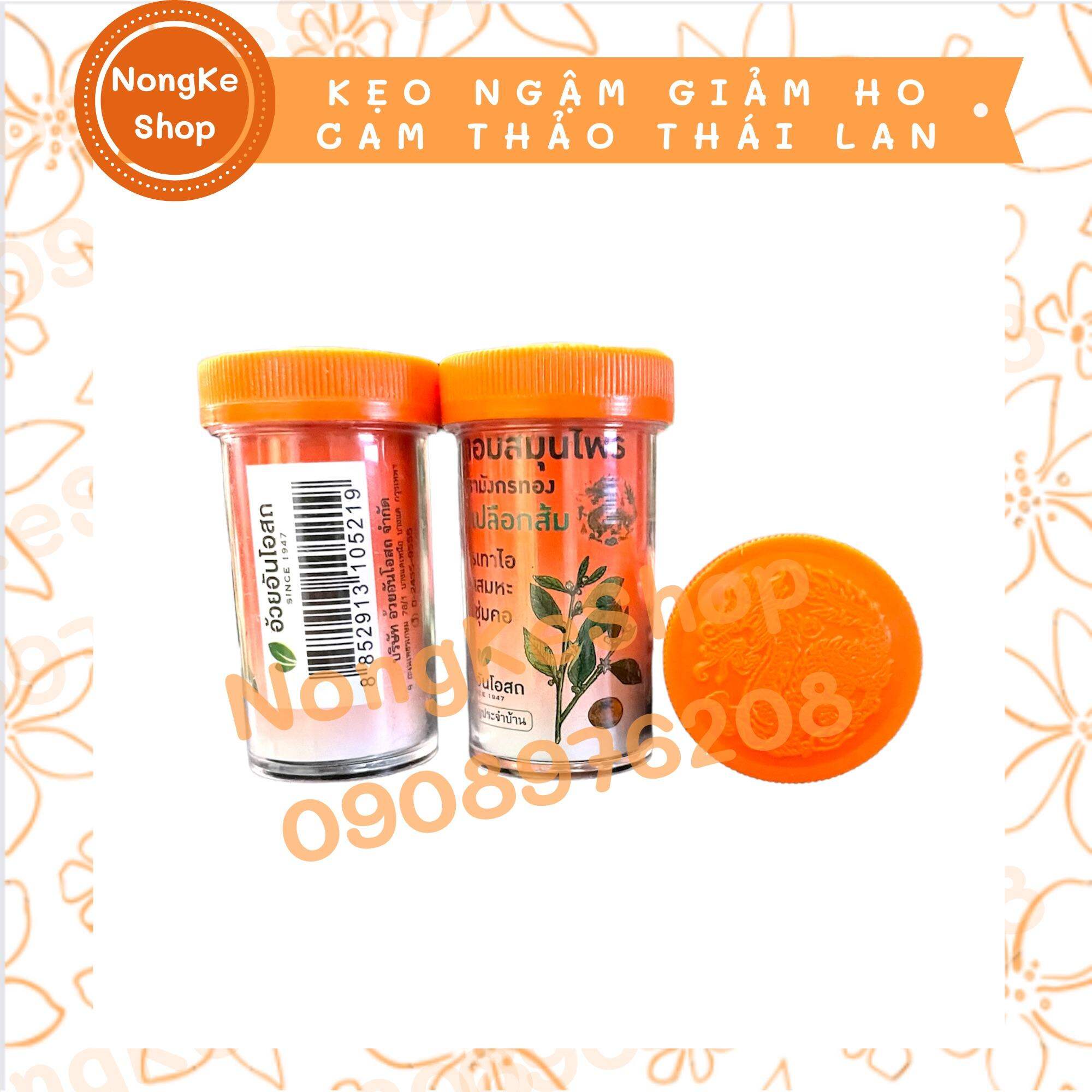 KẸO NGẬM GIẢM HO CAM THẢO THÁI LAN