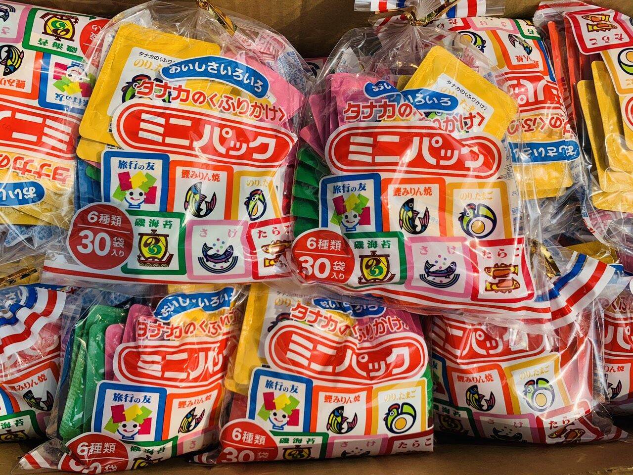 Gia vị rắc cơm Furikake Tanaka Nhật vị cho bé ăn dặm (gói tách lẻ)