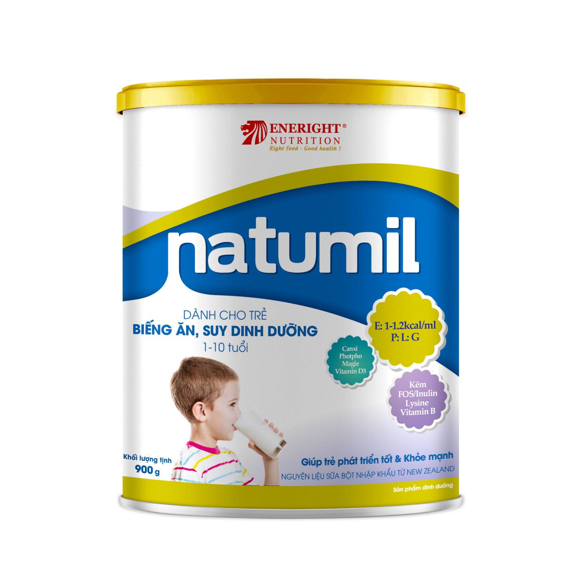 Sữa Natumil 900g dành cho trẻ biếng ăn suy dinh dưỡng