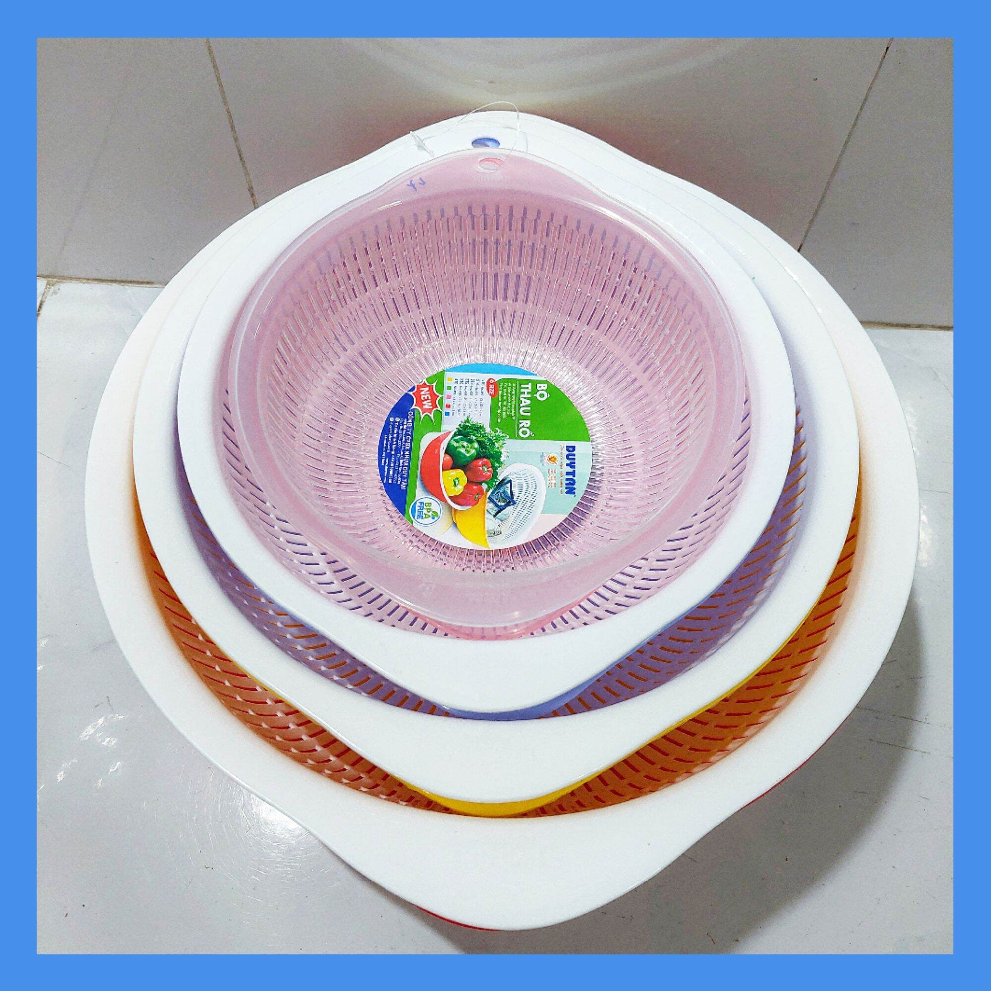 Bộ thau rổ nhựa Duy Tân cao cấp