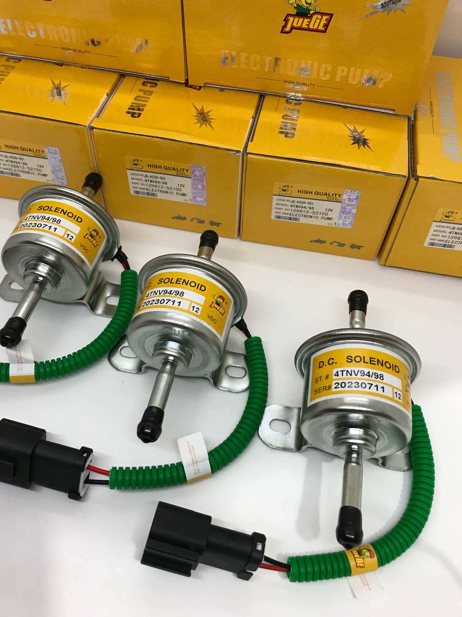 Bơm dầu DIESEL,Bơm nhiên liệu áp suất thấp 12V/24V, bơm xăng dầu điện bơm nhiên liệu kubot -