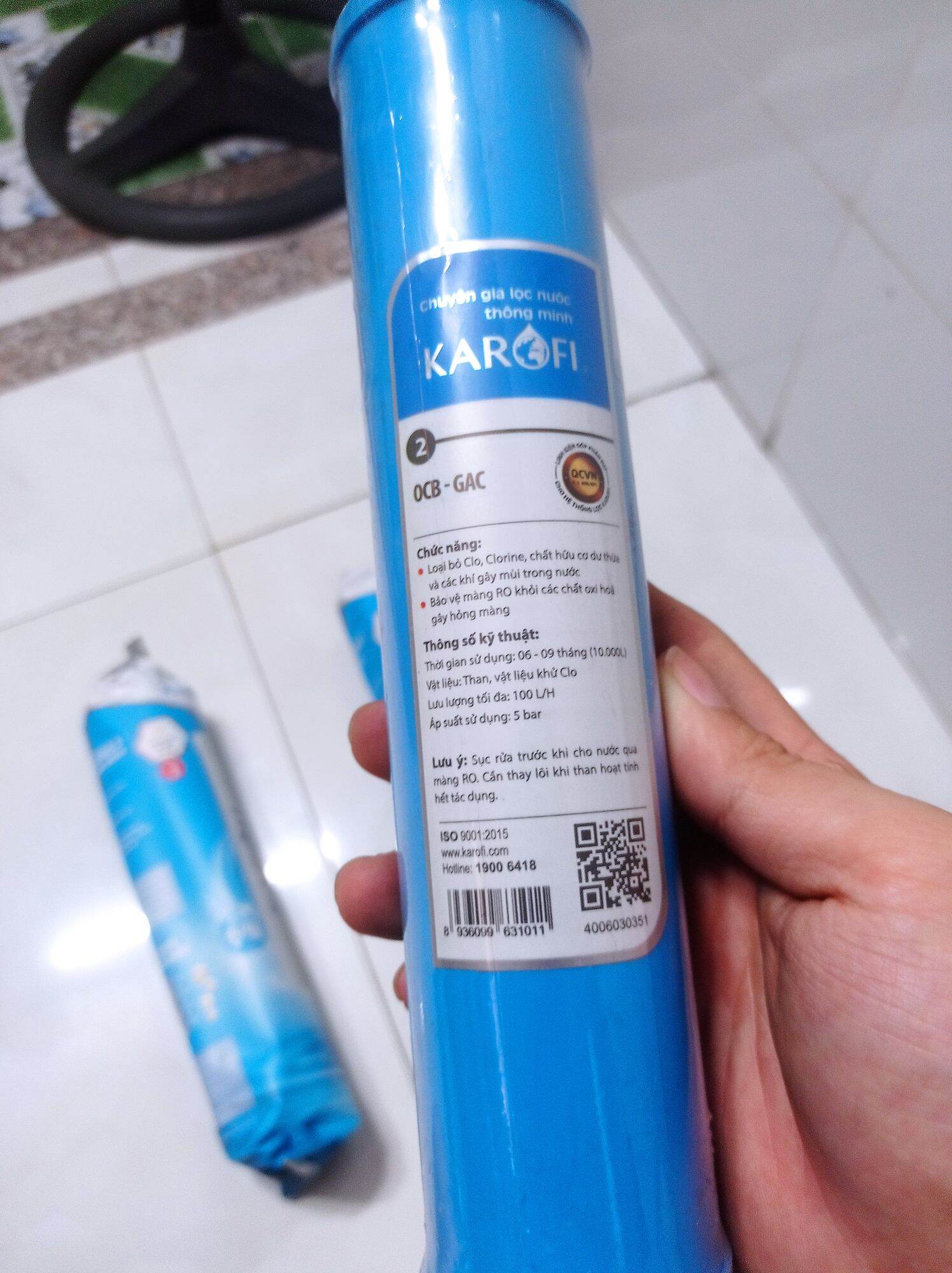 bộ lõi lọc nước karofi 1,2,3