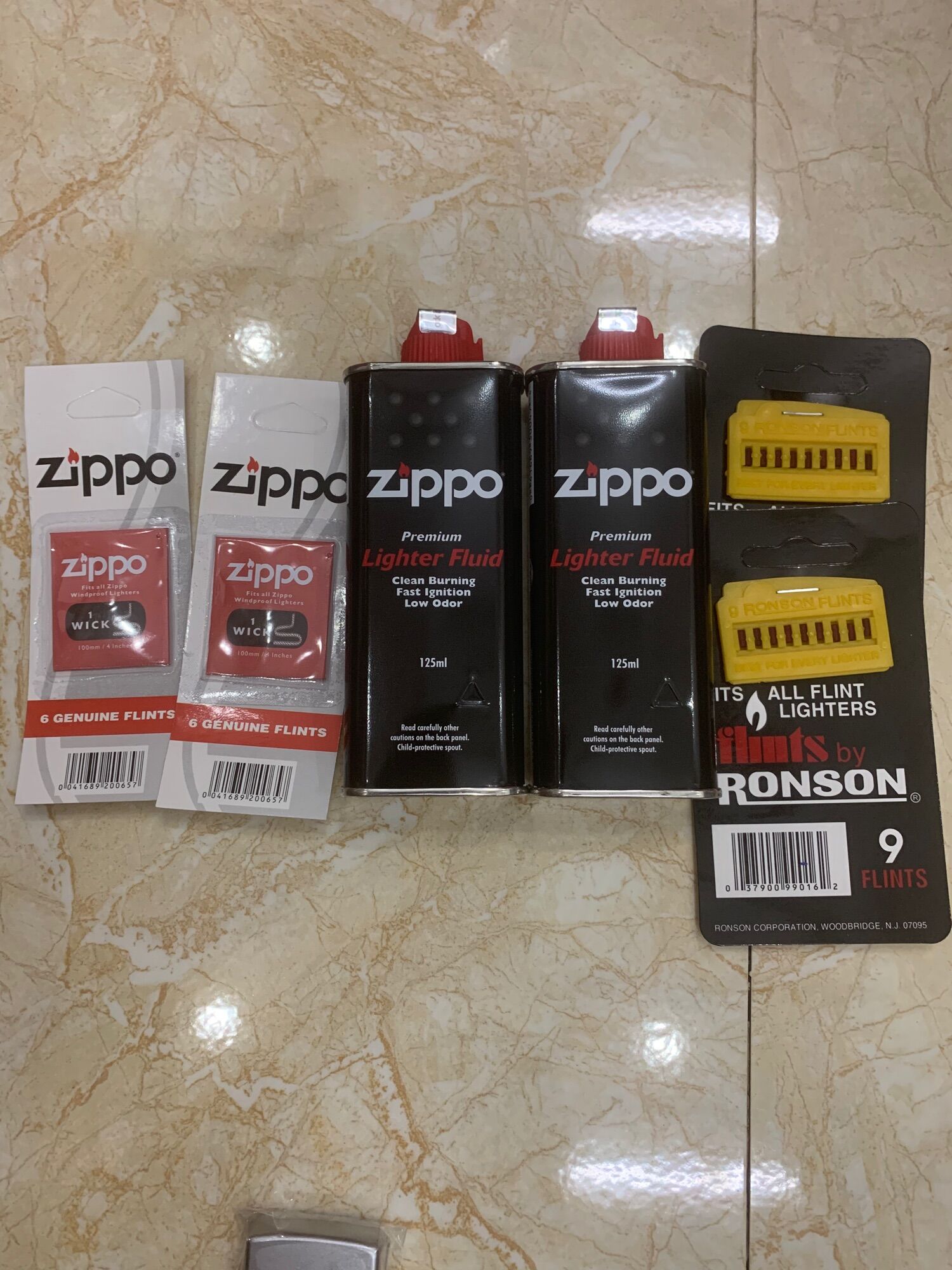 Combo 2 xăng, 2 đá, 2 bấc