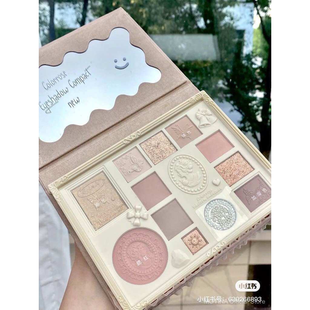 [COLORROSE] Bảng phấn trang điểm mắt màu sáng lấp lánh