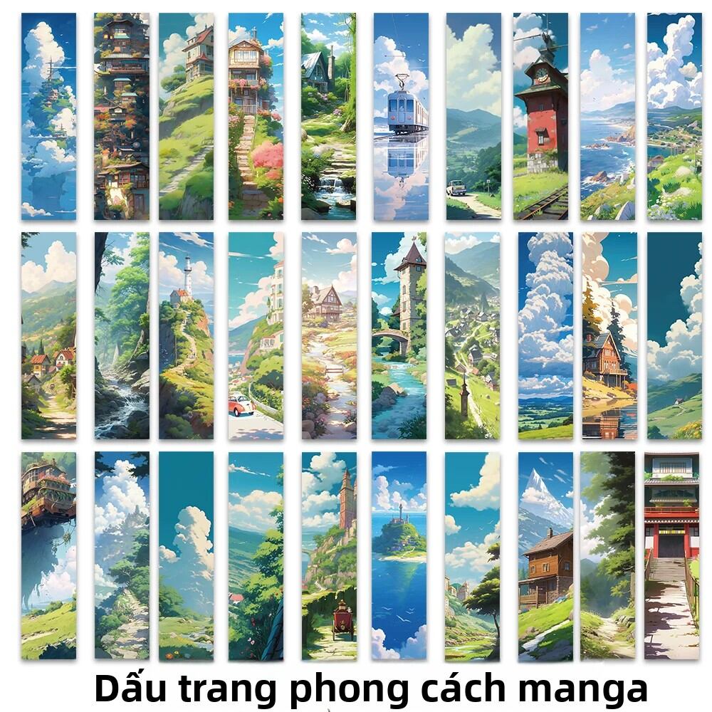 30 Chiếc Hayao Miyazaki Manga Phong Cách Đánh Dấu Trang Nghệ Thuật Sáng Tạo Đọc Trang Đánh Dấu Trang Quà Tặng Học Sinh DIY Trang Trí