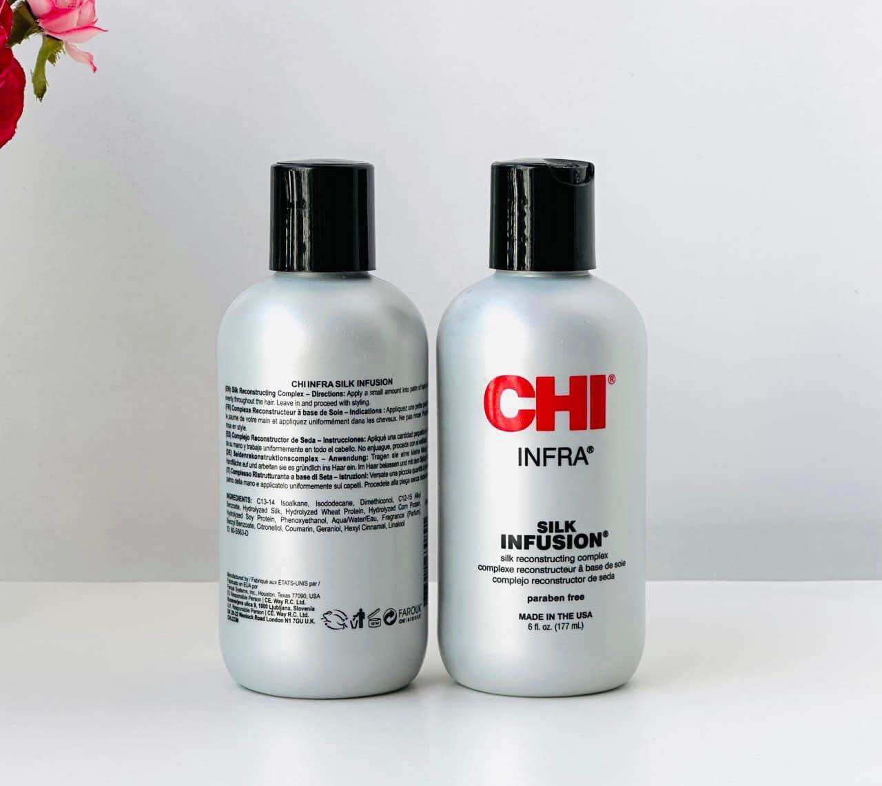 Tinh dầu dưỡng bóng tóc CHI Silk Infusion 177ml