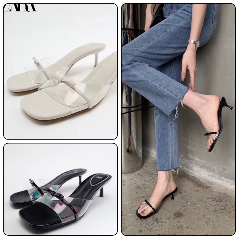 Guốc ZR quai trong nơ dây nhỏ 5cm
