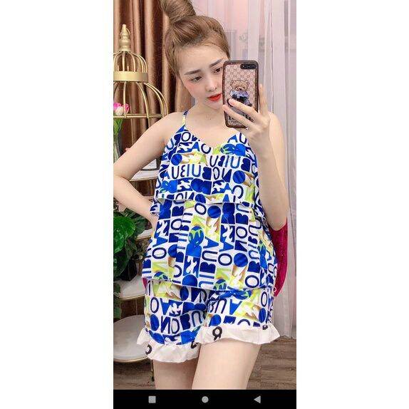 Đồ bộ nữ mặc nhà kiểu mới hai tầng rẻ đẹp - m40