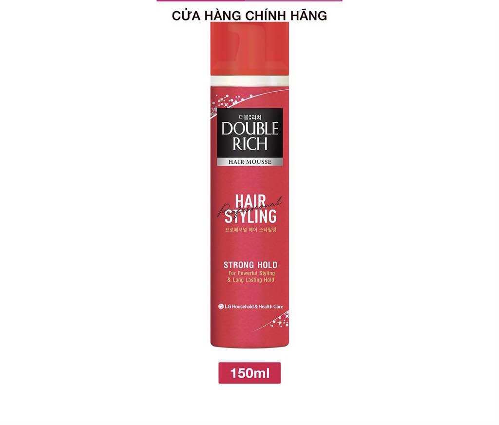Mousse tạo kiểu tóc Double Rich HAIR MOUSSE 150ml
