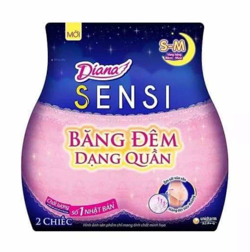 BĂNG VỆ SINH DẠNG QUẦN DIANA SENSI bịch 2 quần