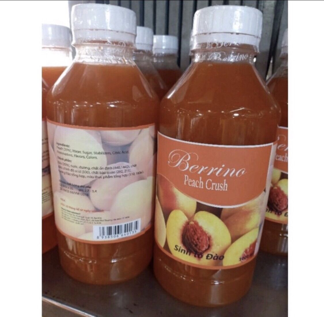Sinh tố đào berino chai 1000ml