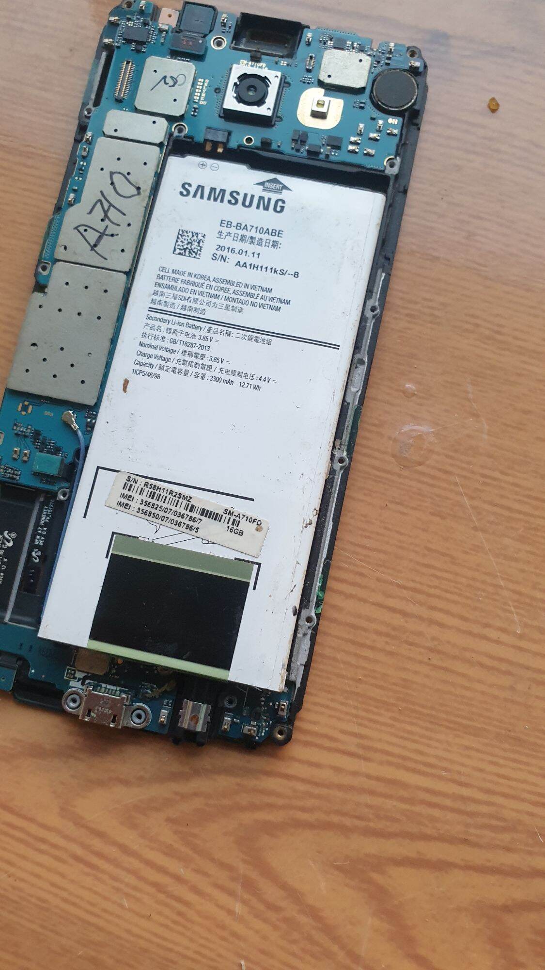 linh kiện điện thoại Samsung A710 thao máy