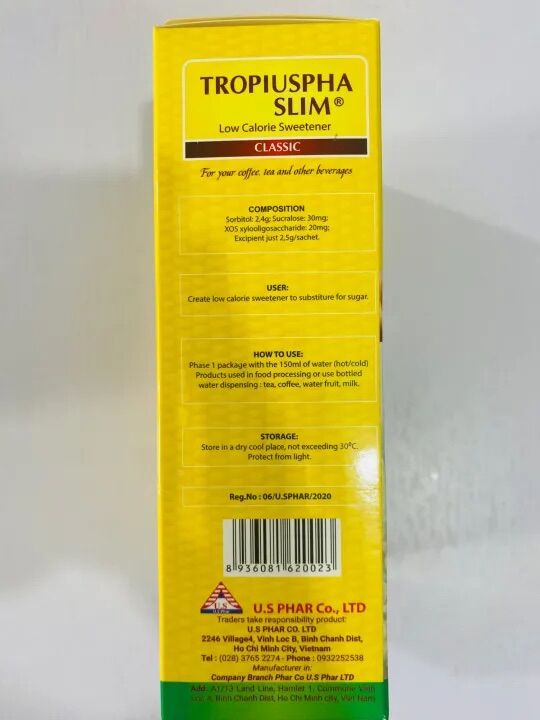 Đường Ăn Kiêng Tropiuspha Slim Classic 125g