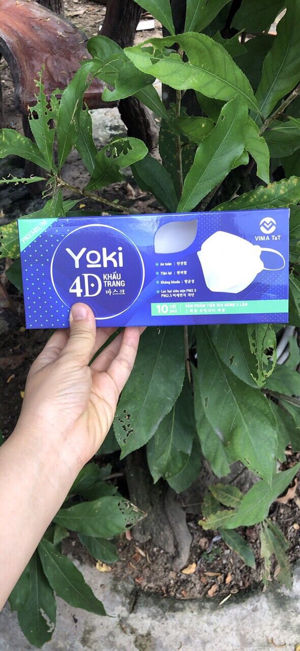 Combo 10 hộp (100 cái) khẩu trang yoki kháng khuẩn