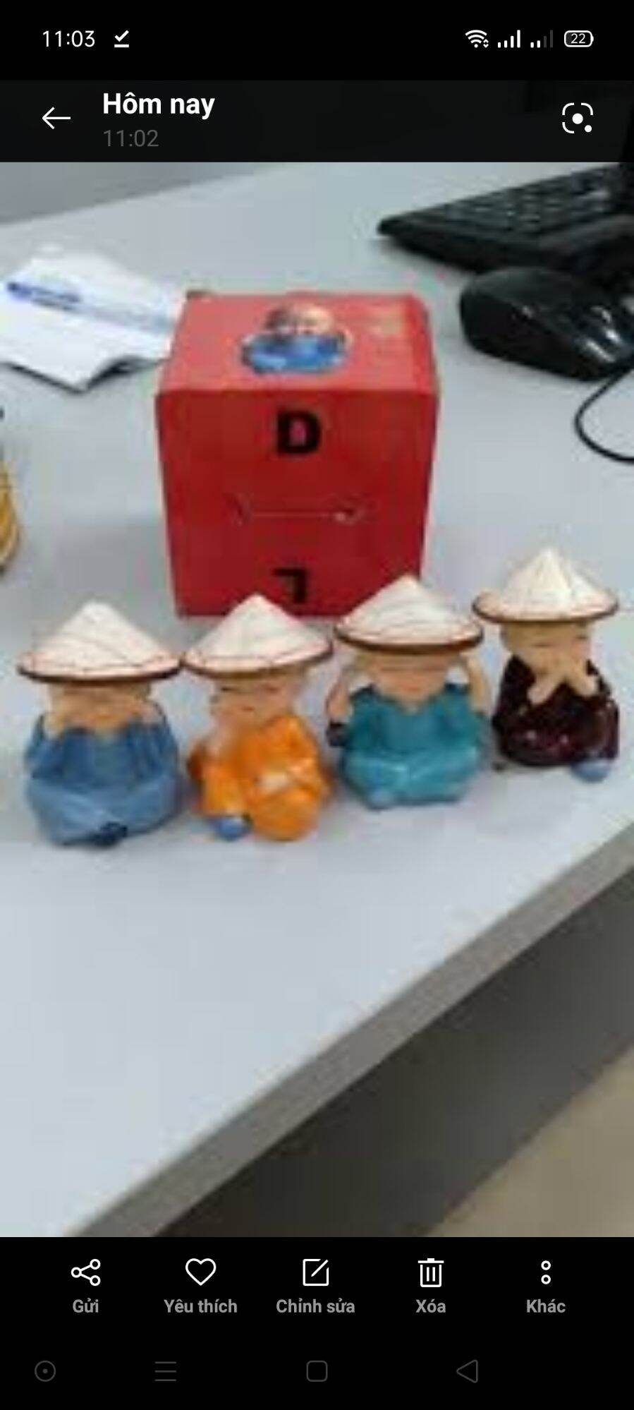 Nón lá mini đội búp bê giá sỉ