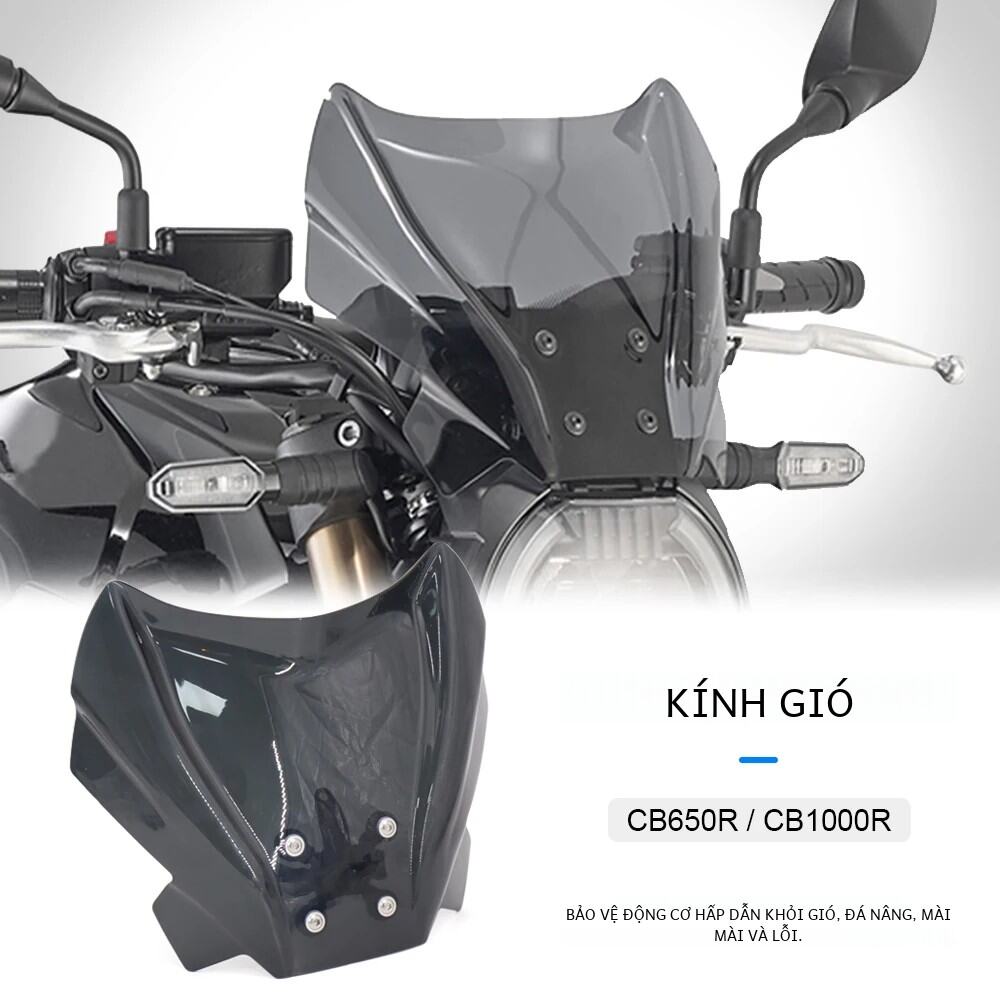 Honda Cb1000r Cb650r 2021 Kính Chắn Gió Kính Chắn Gió Chất Liệu Acrylic Cao Cấp Có Giá Đỡ Tăng Cường Đi Xe Thoải Mái