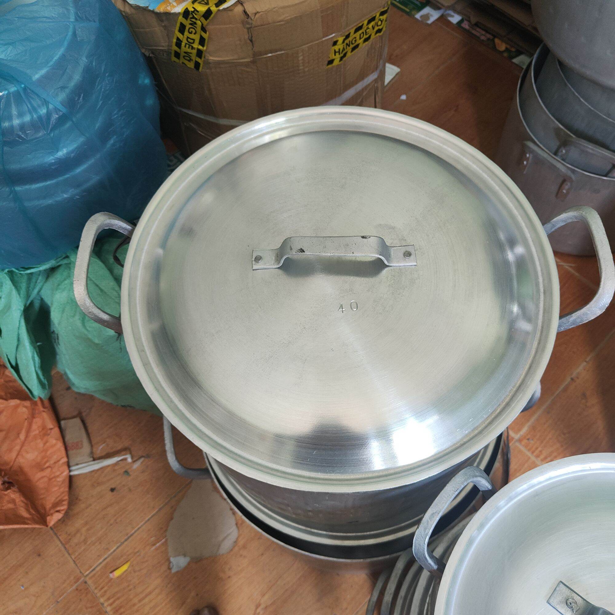 NỒI NHÔM GÒ ( 30 lít, 36lit,40 lít ,50 lít) rất dầy