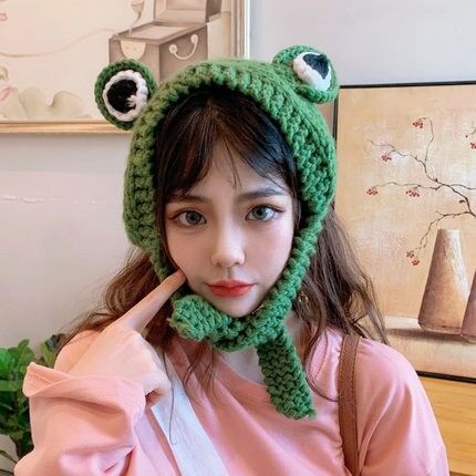 Mũ len tai ếch trùm tai ấm áp