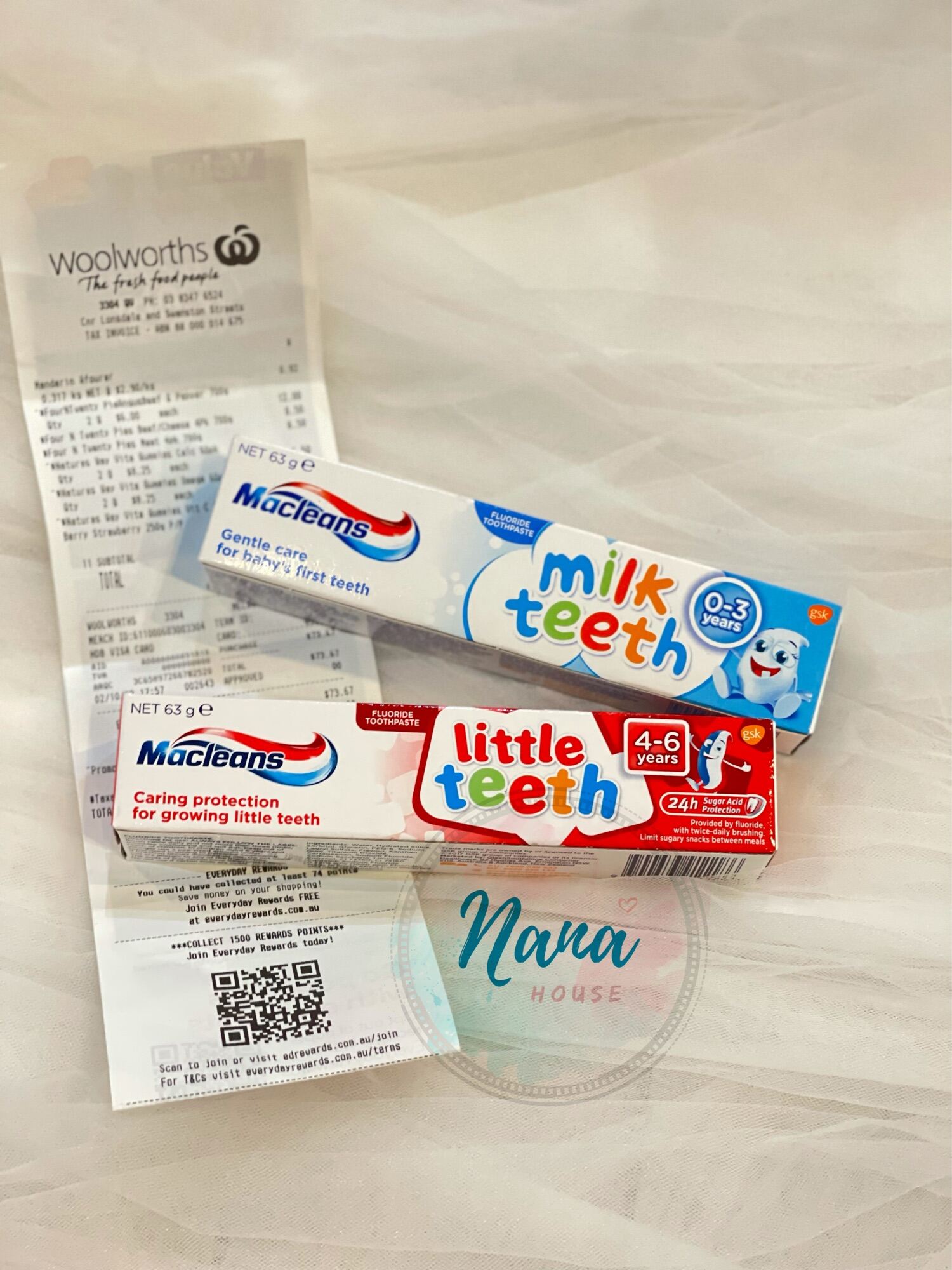 Kem Đánh Răng Macleans Milk Teeth Kids Cho Bé 0-3 Tuổi & 4-6 Tuổi