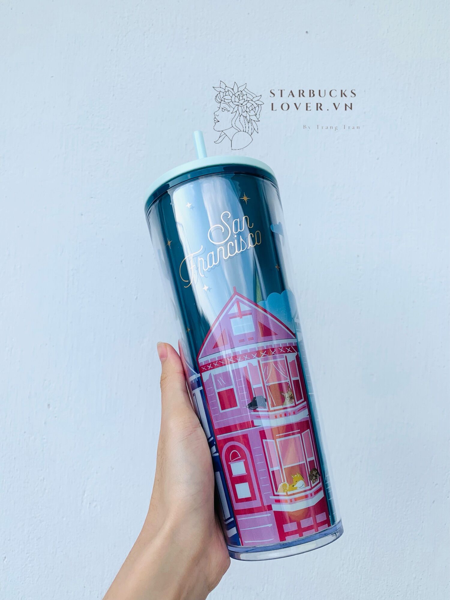 |chính hãng| ly starbucks cold cup san francisco size khủng 24oz