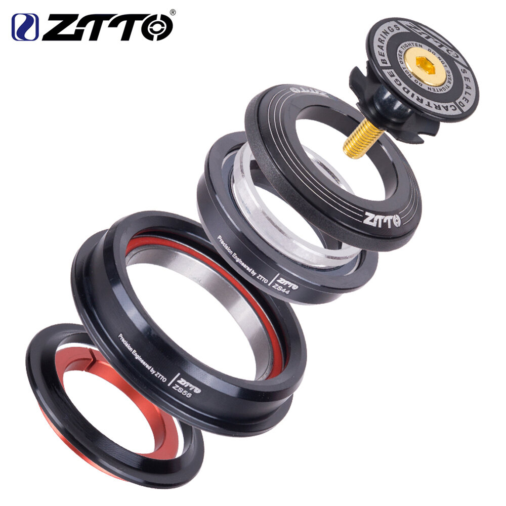 ZTTO MTB Đường Xe Đạp Tai Nghe 1 1/8\"-1 1/2\" Thon Gọn Hợp Kim Nhôm CNC Ống Thẳng Xe Đạp Dĩa Bên Trong Lái Chịu Lực