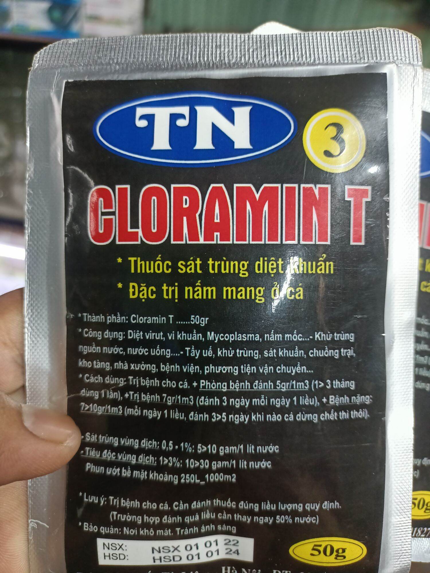 Ngăn ngừa nấm mang cho cá , sát khuẩn bể cá , sát khuẩn hồ cá cloramin t và tím