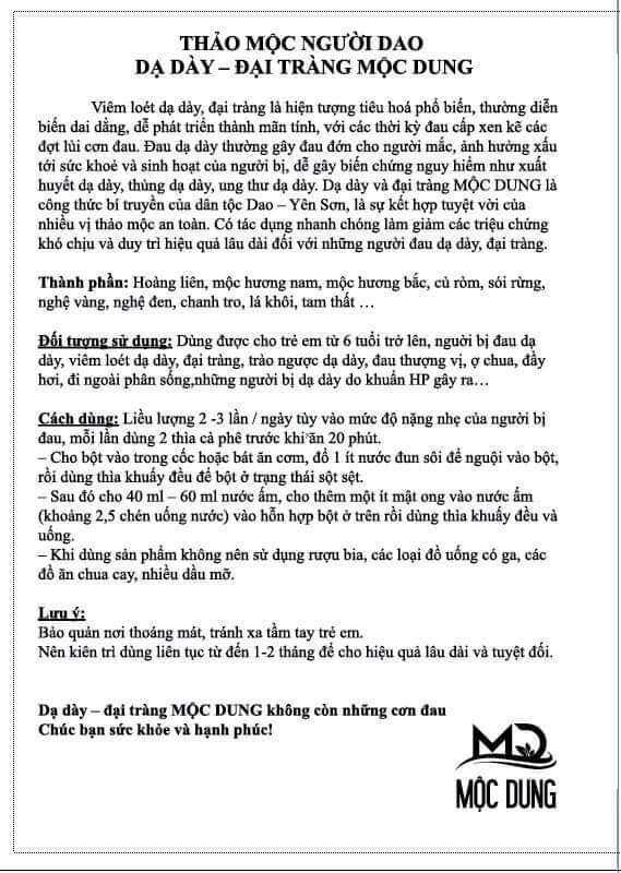 dạ dày Mộc Dung