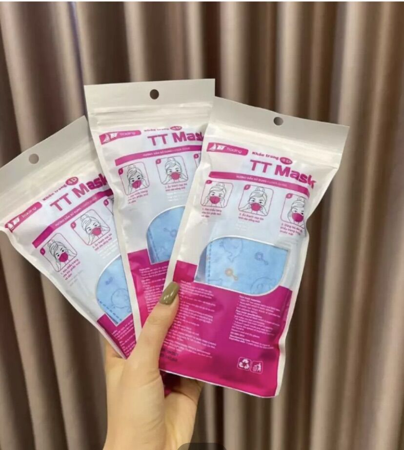 [ COMBO 50c ] KHẨU TRANG CHO BÉ 4D HỌA TIẾT ( từ 6 tháng - 2 tuổi)