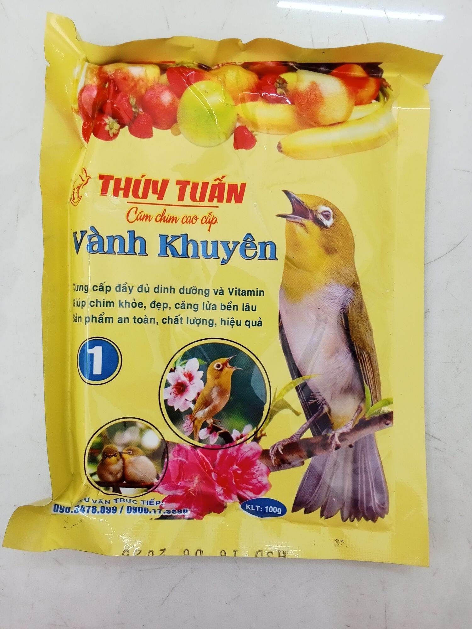  cám dành cho chim vành khuyên Thúy Tuấn số 1 dưỡng và thay lông 100 g 