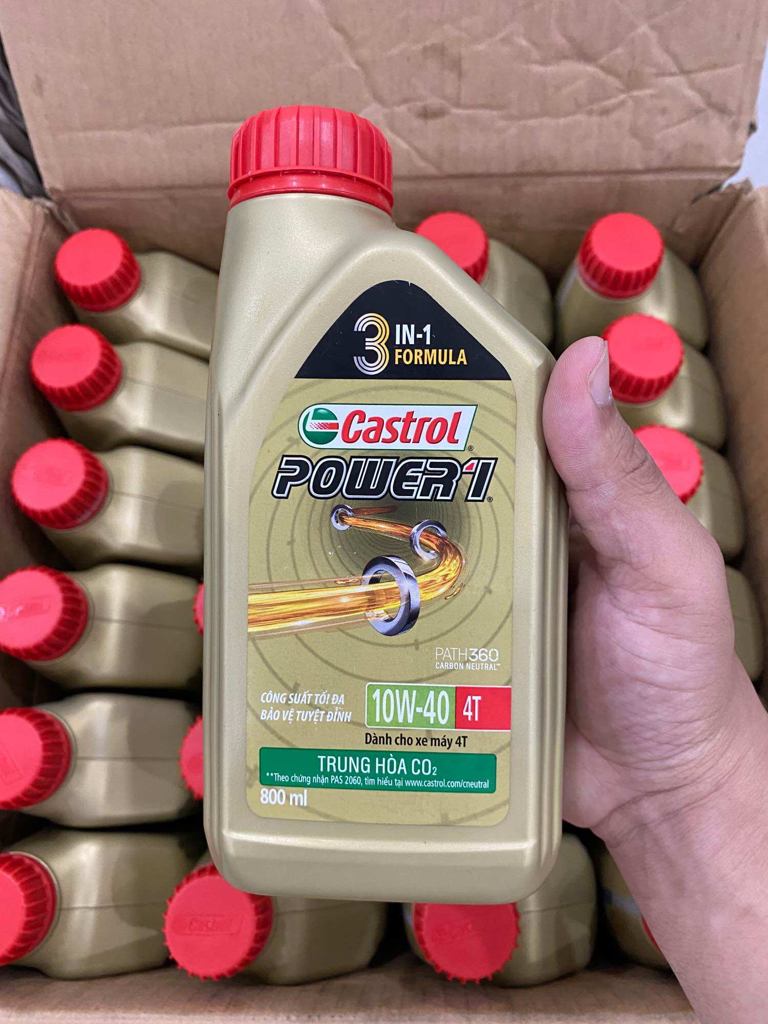 Dầu nhớt castrol xe số 10-40w